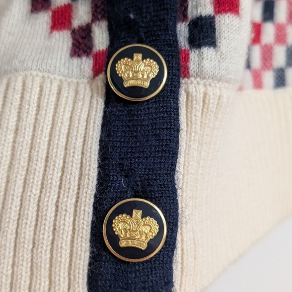 Y2K Juicy Couture Cashmere Argyle Cardigan - Picture 3 of 7